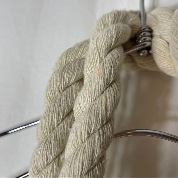 Coral Print Rope Handle Small Beach Tote Bag - Picture 6 of 11